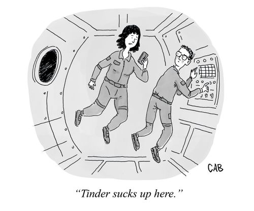 "Tinder sucks up here."