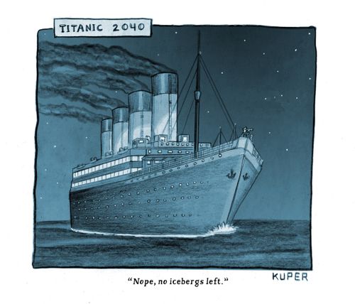 Titanic 2024: "Nope, no icebergs left."