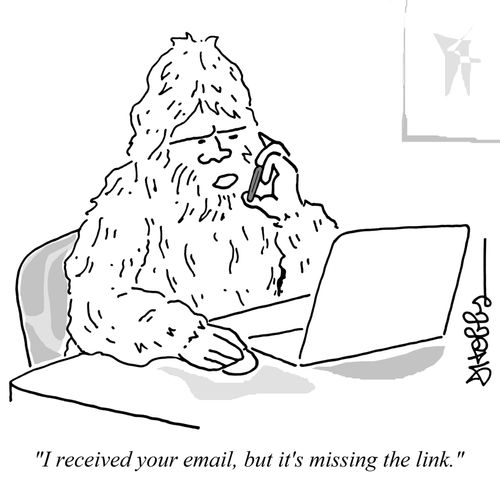 "I received your email, but it's missing the link."