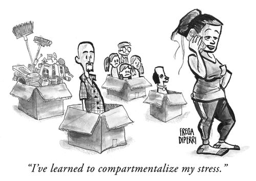 "I've learned to compartmentalize my stress."
