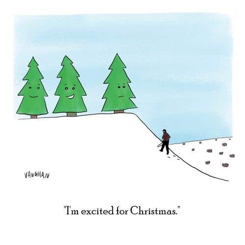 "I'm excited for Christmas."