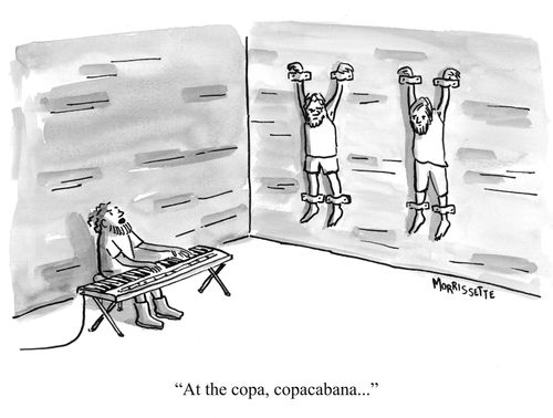 "At the copa, copacabana...."