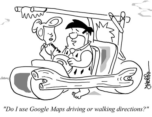"Do I use Google Maps driving or walking directions?"