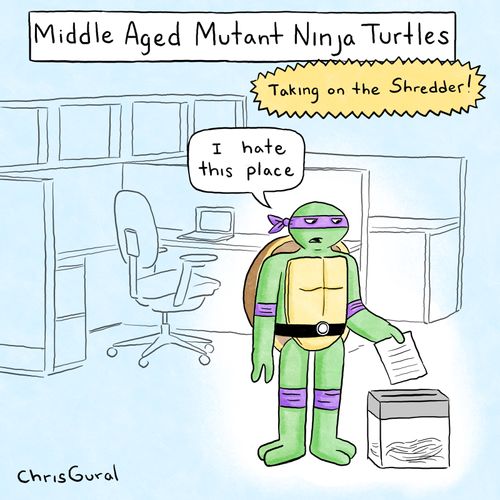 Middle Aged Mutant Ninja Turtles
