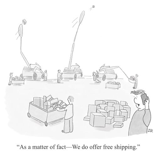 "As a matter of fact - We do offer free shipping."