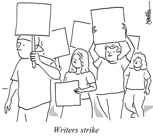 Writers strike.