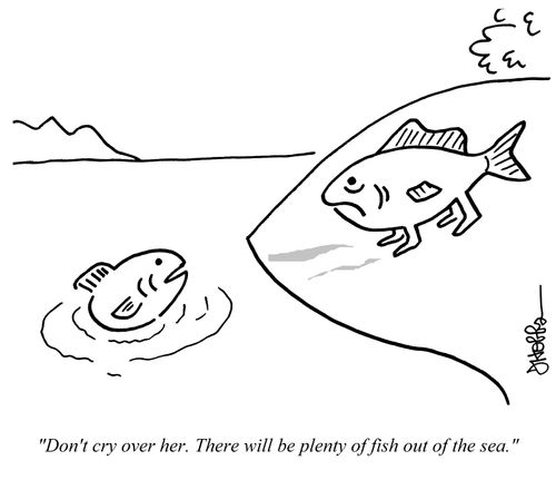 "Don't cry over her. There will be plenty of fish out of the sea."