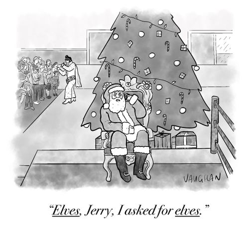 "Elves, Jerry, I asked for elves."