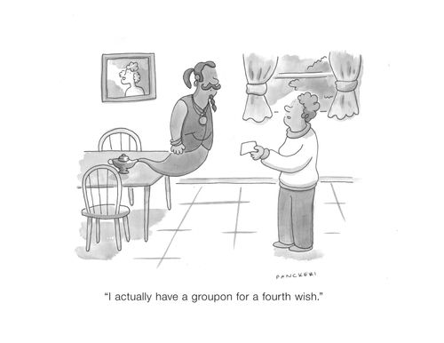 "I actually have a groupon for a fourth wish."