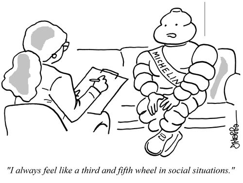"I always feel like a third and fifth wheel in social situations."
