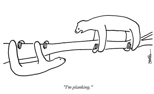 "I'm planking."
