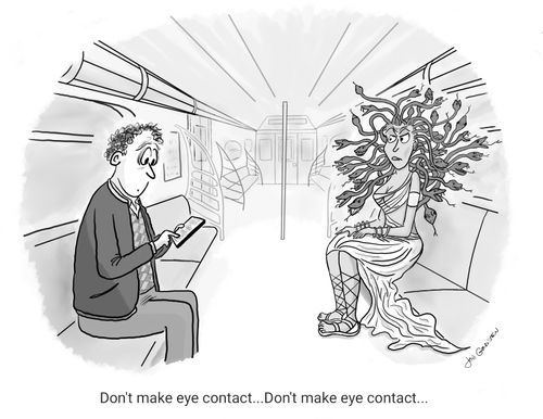 "Don't make eye contact... Don't make eye contact..."