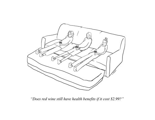 “Does red wine still have health benefits if it cost $2.99?”