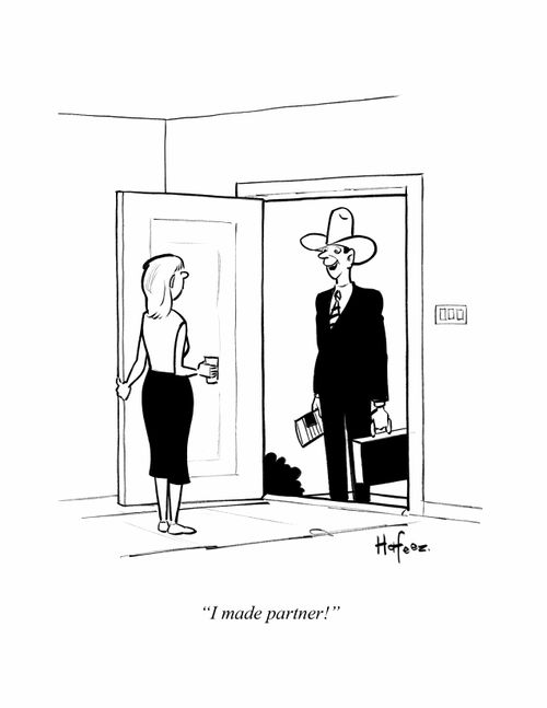 "I made partner!"