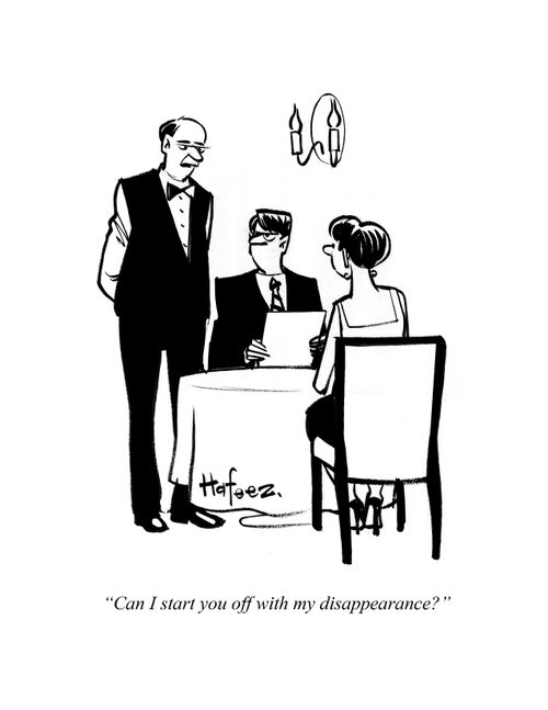 "Can I start you off with my disappearance?"