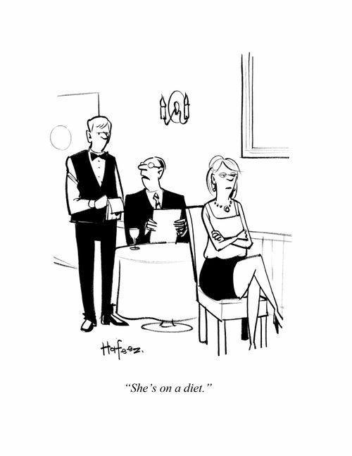 "She's on a diet."