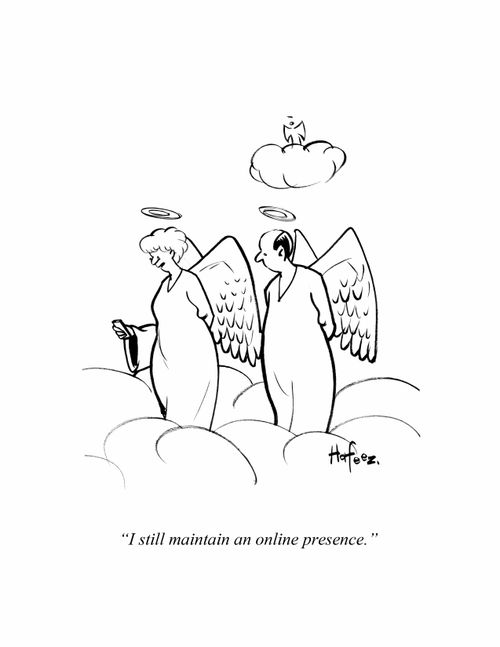 "I still maintain an online presence."