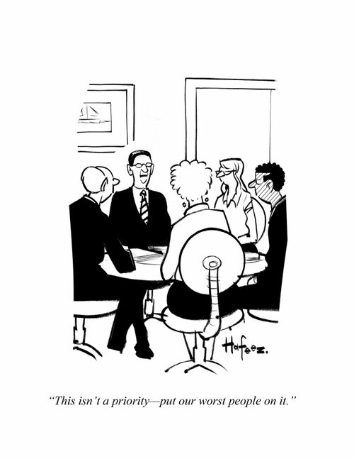 "This isn't a priority - put our worst people on it."