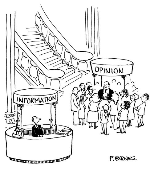 Information vs. Opinion Desks