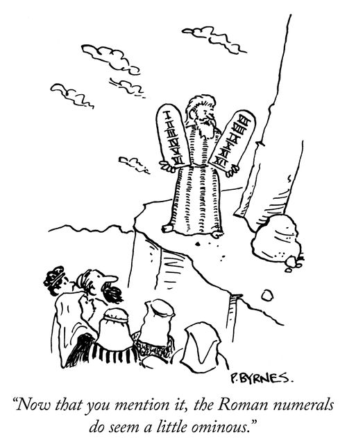 "Now that you mention it, the Roman numerals do seem a little ominous."