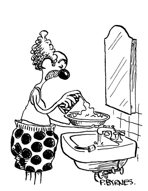 Clown Shaving