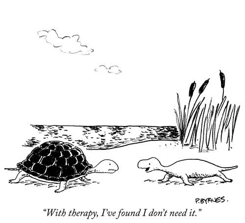 "With therapy, I've found I don't need it."