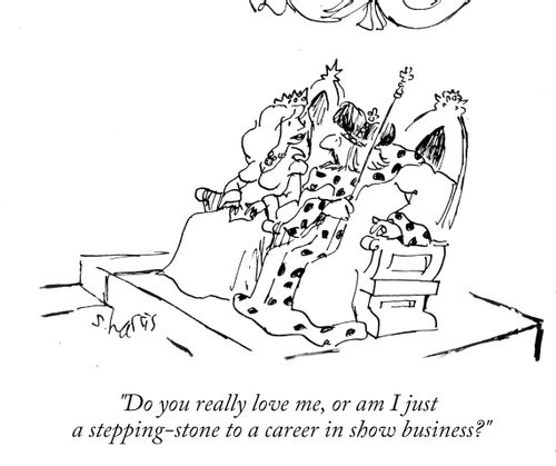 "Am i just a stepping-stone to a career in show business?"