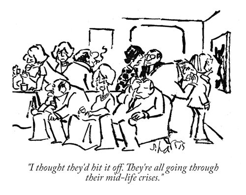 "I thought they'd hit it off. They're all going through their mid-life crises."