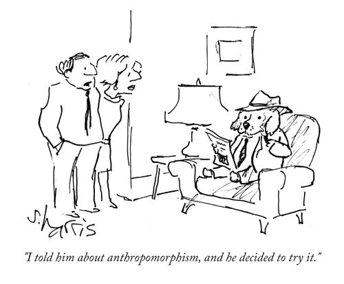 "I told him about anthropomorphism, and he decided to try it."