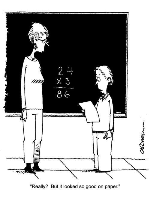 "REally? But it looked so good on paper."