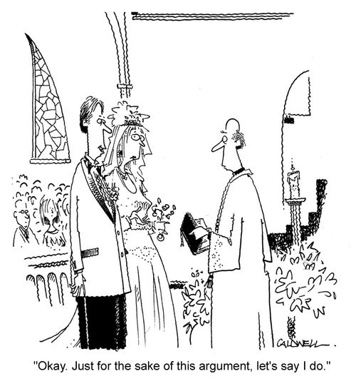 "Okay. Just for the sake of this argument, let's say I do."