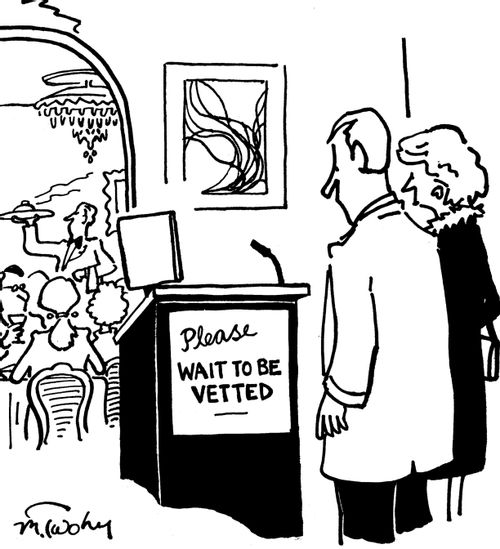 Please wait to be vetted