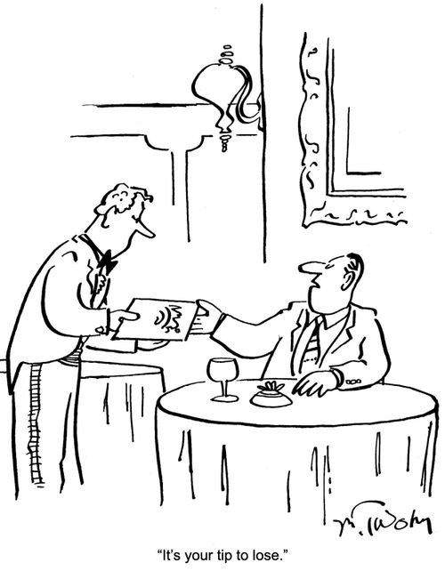 "It's your tip to lose."
