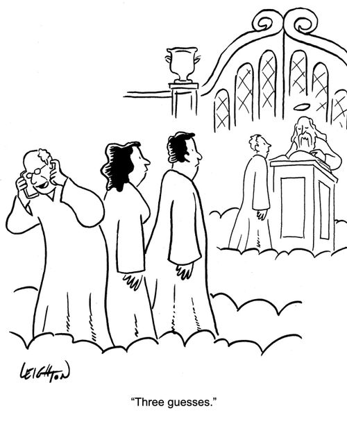 "Three guesses."