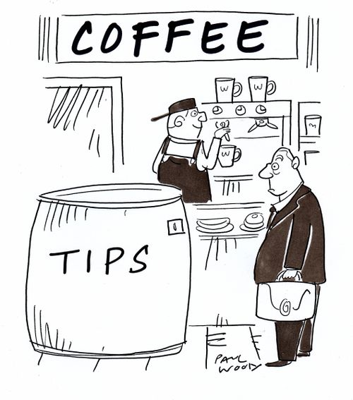 A giant tip jar