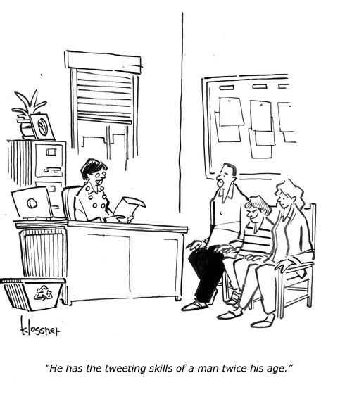 "He has the tweeting skills of a man twice his age."