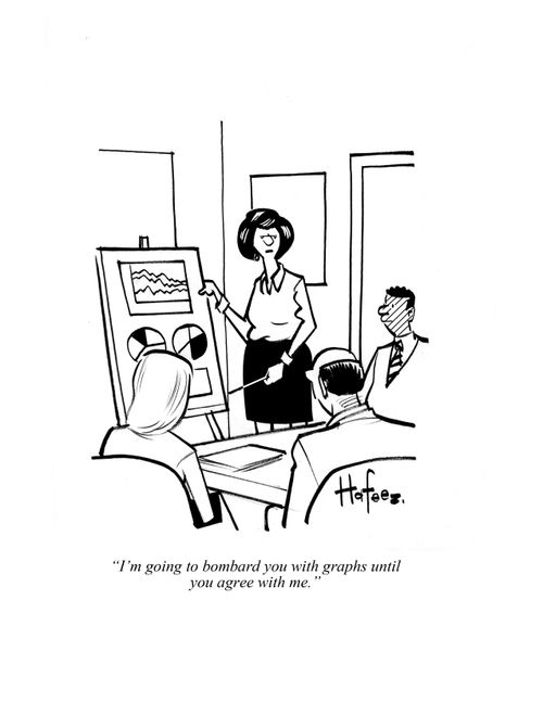 "I'm going to bombard you with graphs until you agree with me."