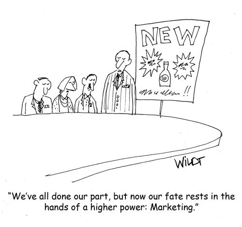 "We've all done our part, but now our fate rests in the hands of a higher power: Marketing."