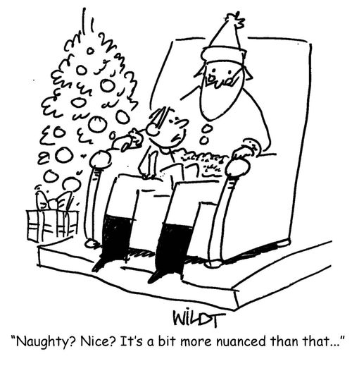 "Naughty? Nice? It's a bit more nuanced than that..."