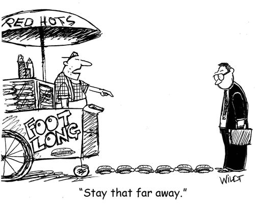 "Stay that far away."