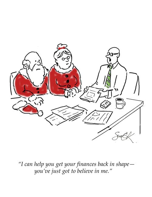 "I can help you get your finances back in shape – you've just got to believe in me."