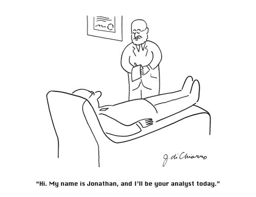 "Hi. My name is Jonathan, and I'll be your analyst today."