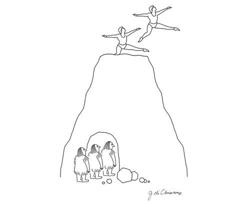 Cavemen and ballet dancers