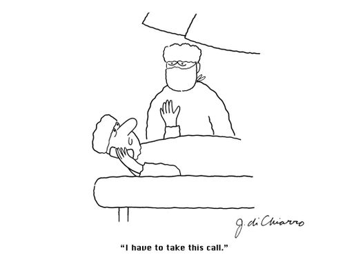 "I have to take this call."