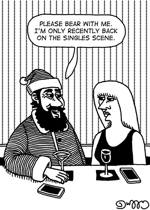 "Please bear with me. I'm only recently back on the singles scene."