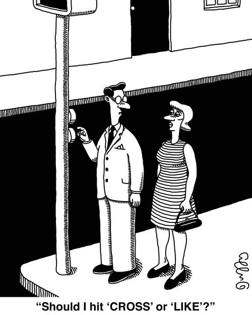 "Should I hit 'CROSS' or 'LIKE'?"