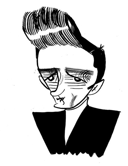 Johnny Cash To Do List by Tom Bachtell