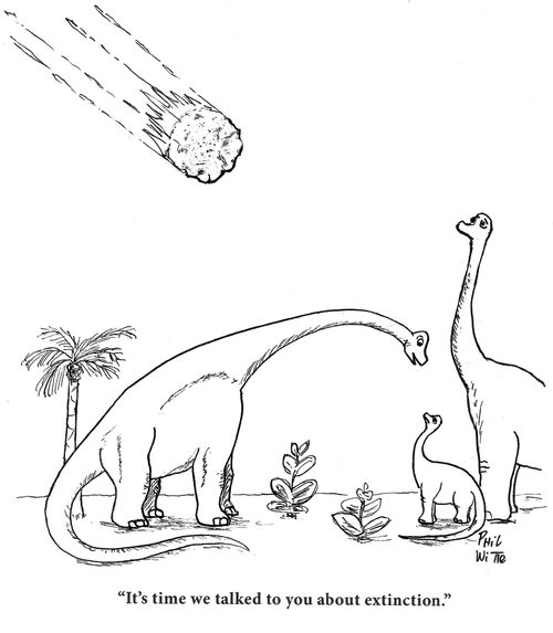 "It's time we talked to you about extinction."