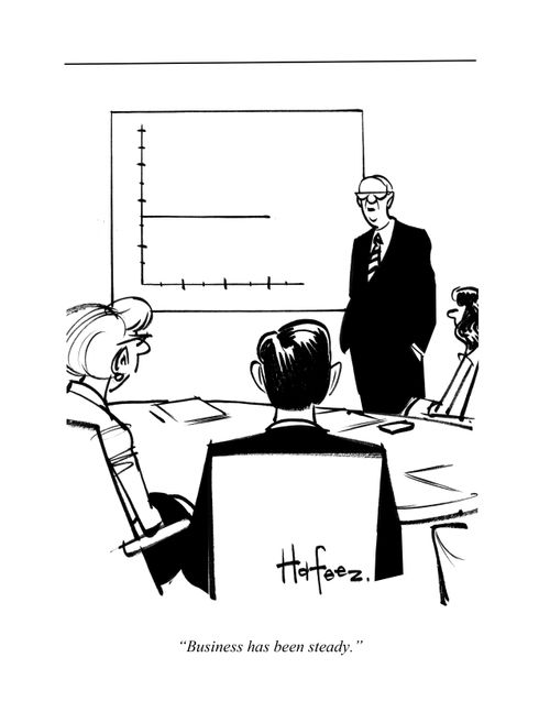 "Business has been steady."