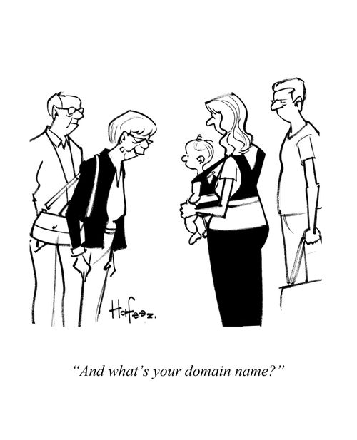 "And what's your domain name?"